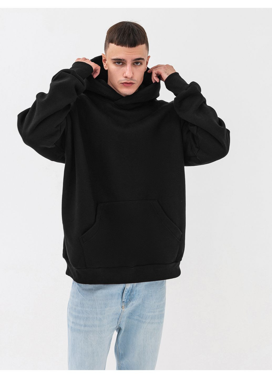 Набор мужских тощих оверсайз OVERSIZE 3шт.(U0404M Pink-Dark Grey-Black) RAY BASIC (363176324)