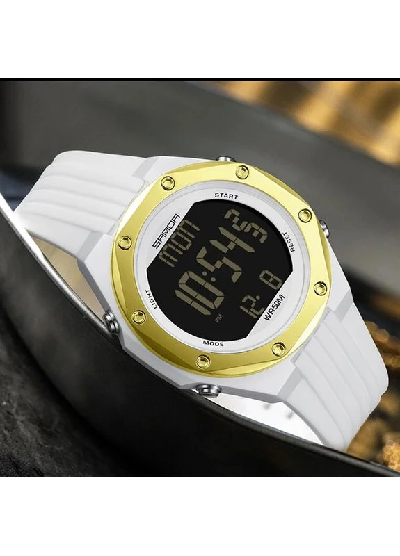 Наручные часы 6093 White-Gold Sanda (377734566)