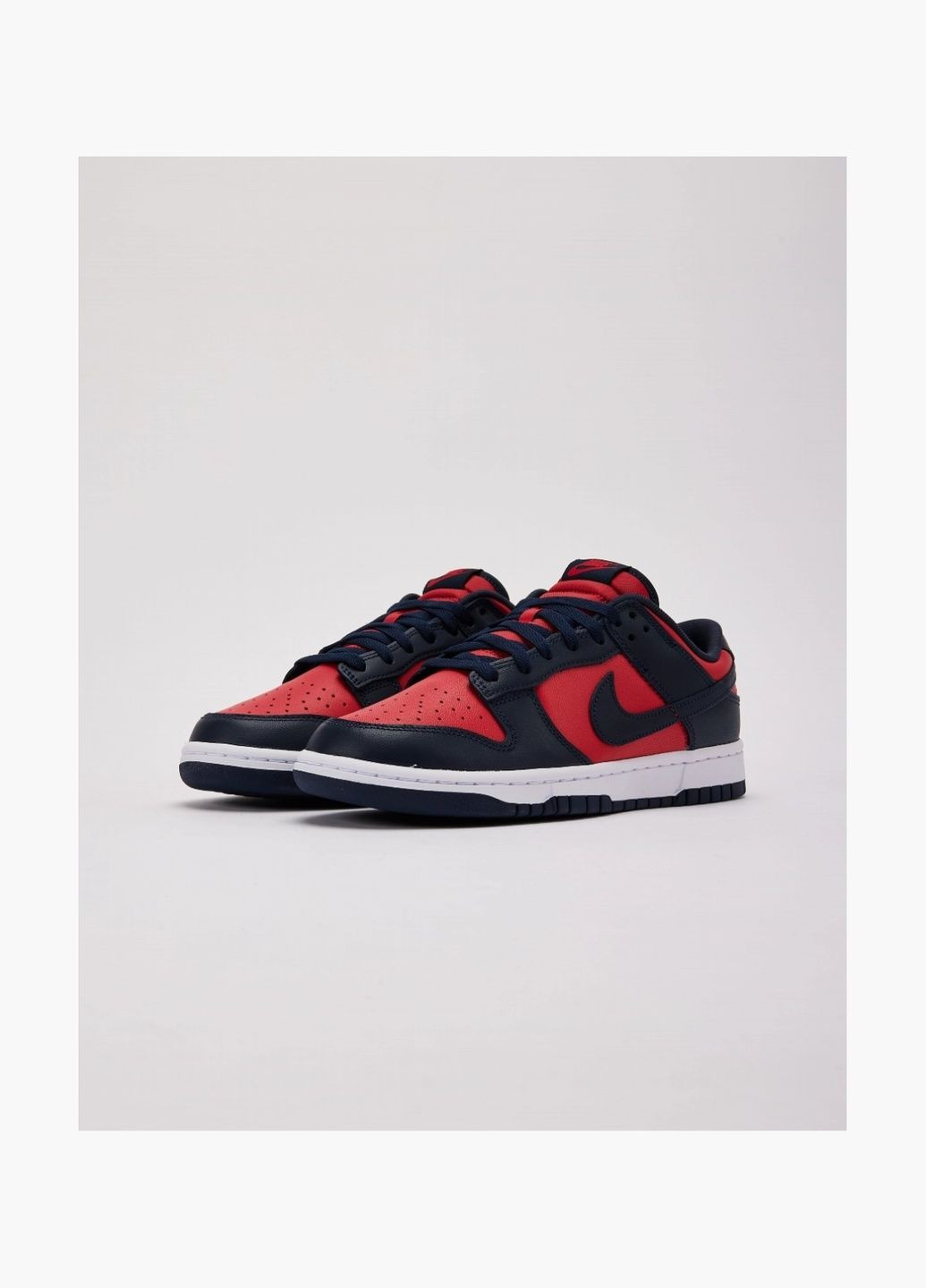 Синие демисезонные кроссовки мужские dunk low blue/red dv0833-601 Nike
