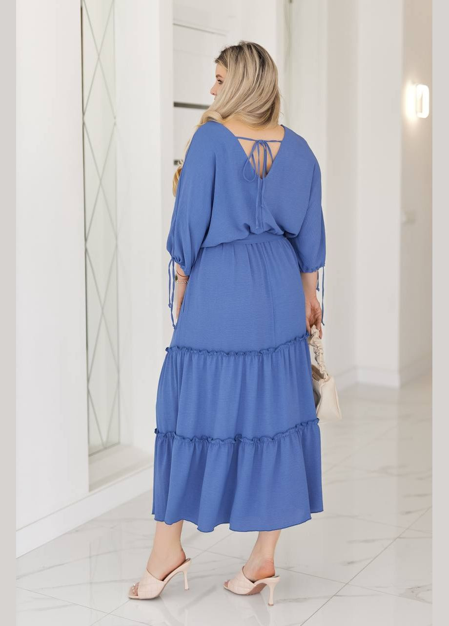 Світло-синя сукня Garna однотонна