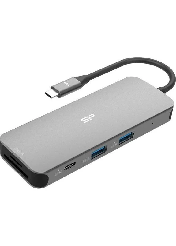 Мультипортовый адаптер SR30 8in-1 USB-C Docking Station (SPU3C08DOCSR300G) Silicon Power (315503653)