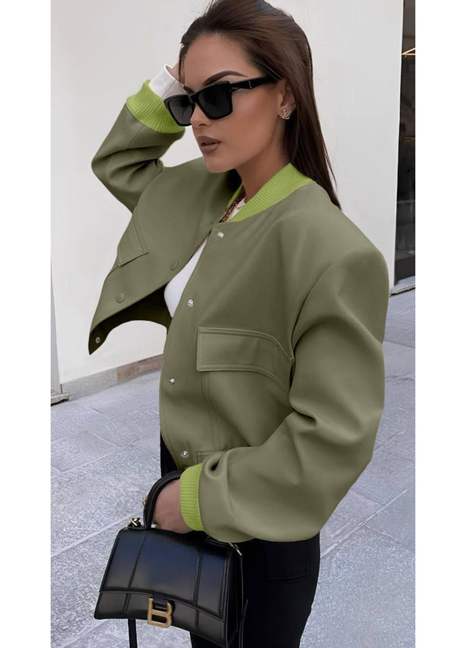 Жіночий бомбер FINO Mode на кнопках (351355617)