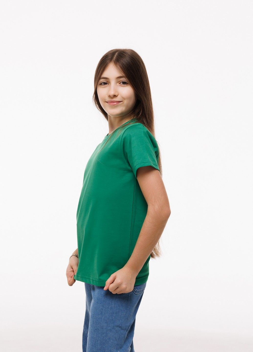 Зеленая демисезонная футболка детская 32р. 110см-116см зеленый (1233118602431) Наталюкс 12-3311