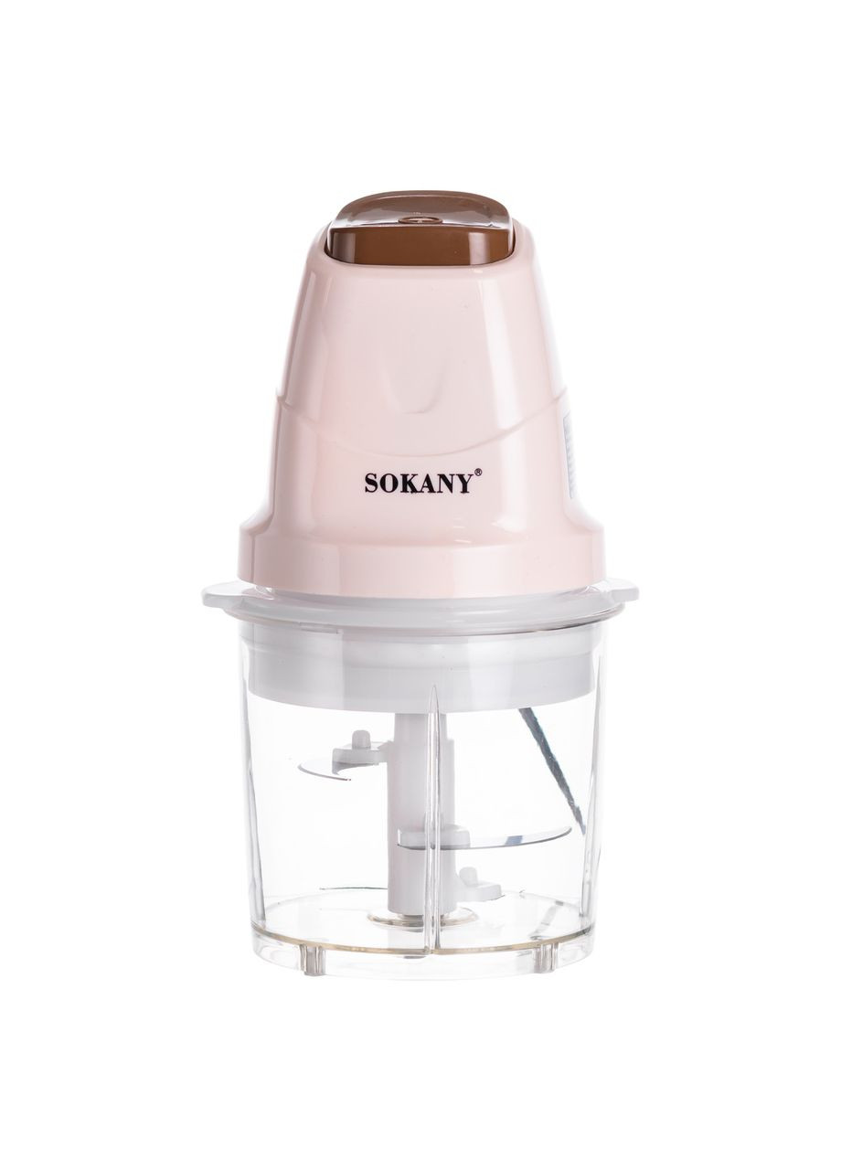 Чоппер измельчитель с чашей на 0.7 л кухонный электрический 250 Вт бежевый Sokany SK-06009BE Jooki (370368339)