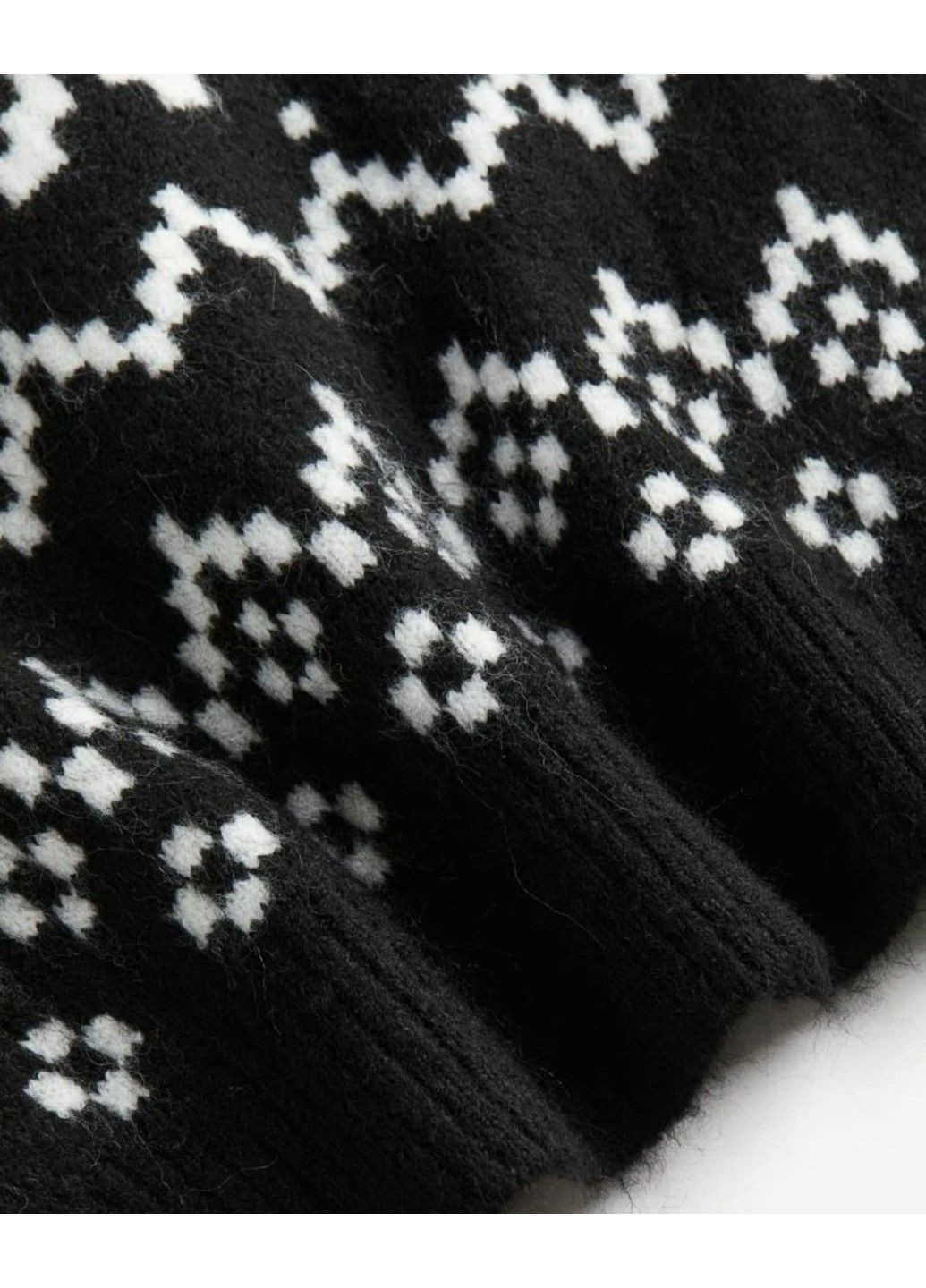 Чорний зимовий жіночий светр-водолазка н&м (57899) s чорний H&M