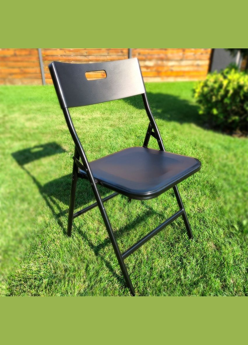 Складаний стілець 46x42,5x86см SW-00001611 Чорний Sticker Wall (297915299)