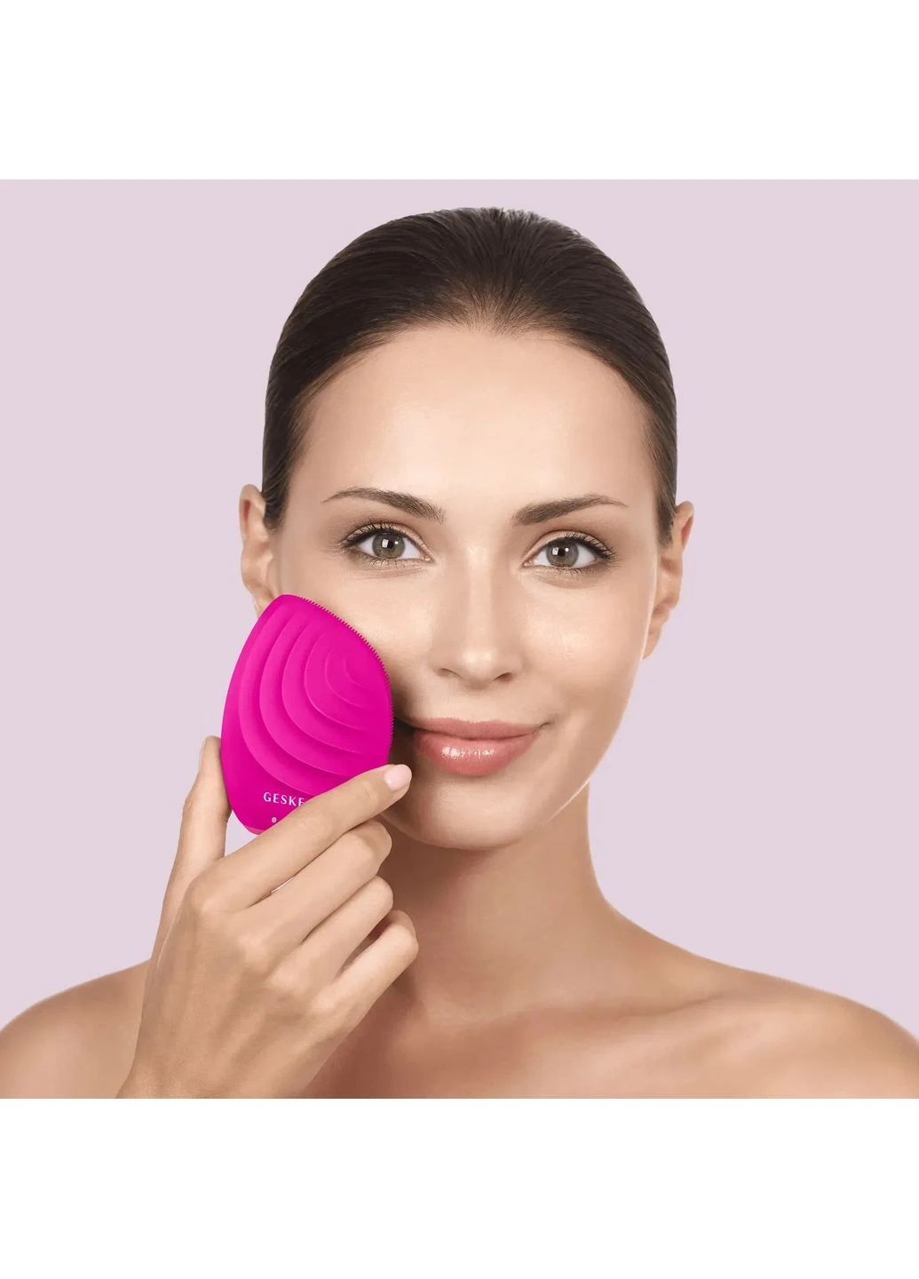 Электронная ультразвуковая щетка для лица Sonic Facial Brush 5 в 1, magenta GESKE (386485417)