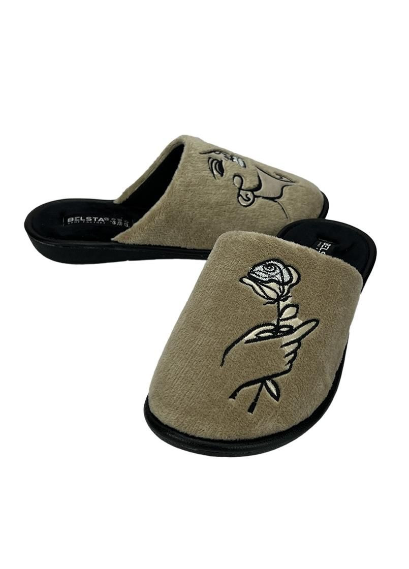 Домашні жіночі тапочки бежеві 89-4 Белста (258232801)