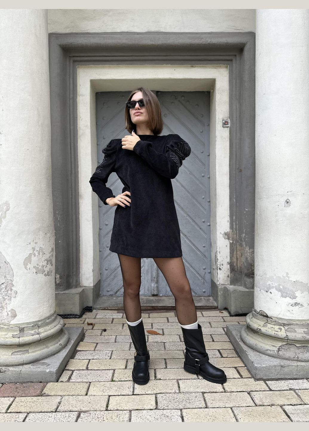 Чорна повсякденний сукня Timiami однотонна