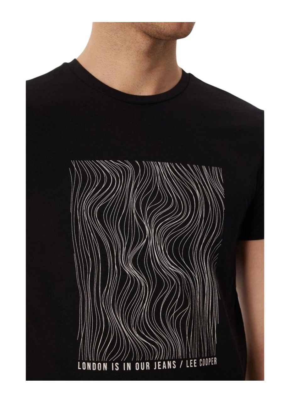 Черная футболка мужская Lee Cooper