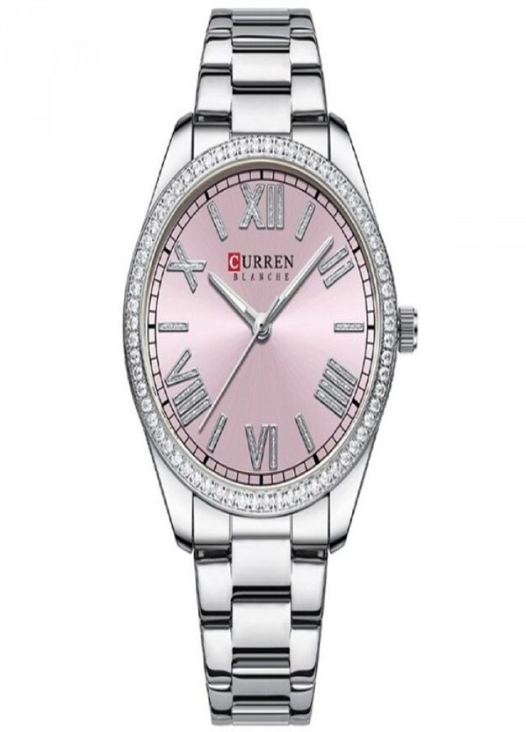 Женские наручные часы Silvia с кварцевым механизмом Серебряный Curren (304390996)