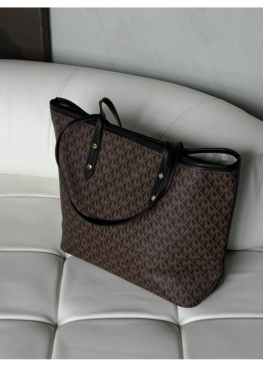 Сумка женская шопер + черные ручки на плечо шоппер No Brand (369935767)