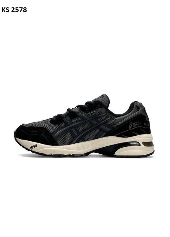 Білі літні кросівки asics gel-1090 black white асікс гель 1090 No Brand