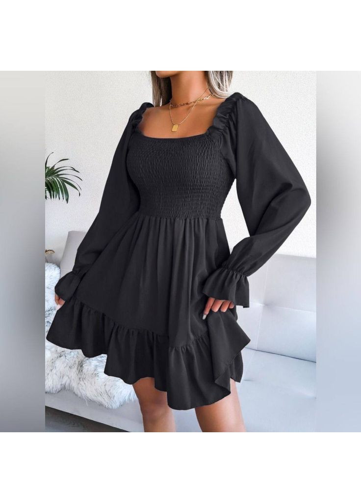 Графітова повсякденний сукня жіноча Гермес однотонна