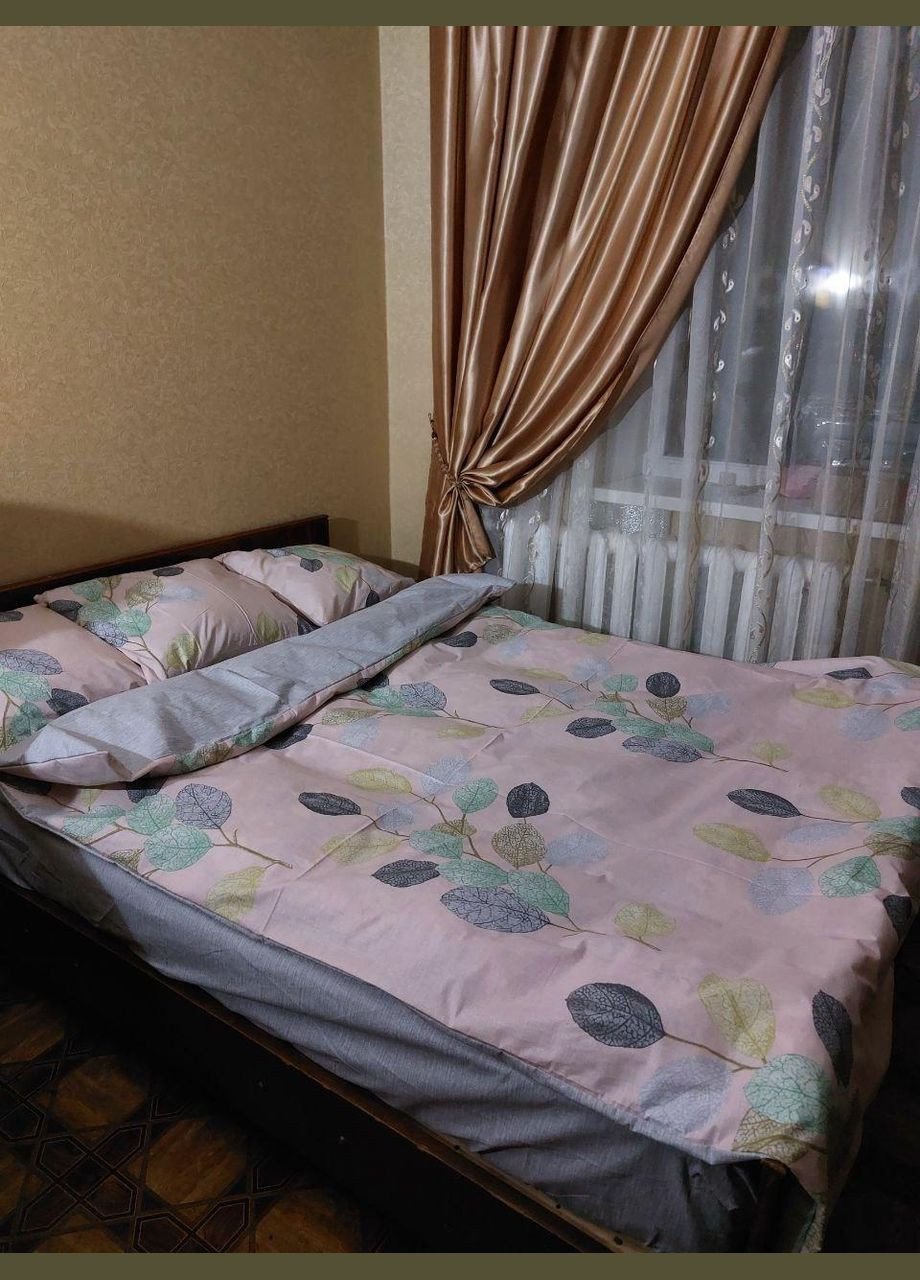 Постільна білизна бязь натуральна 100% бавовна ранфорс Півторний Рожевий 145 х 210 (24585217) No Brand (306633333)