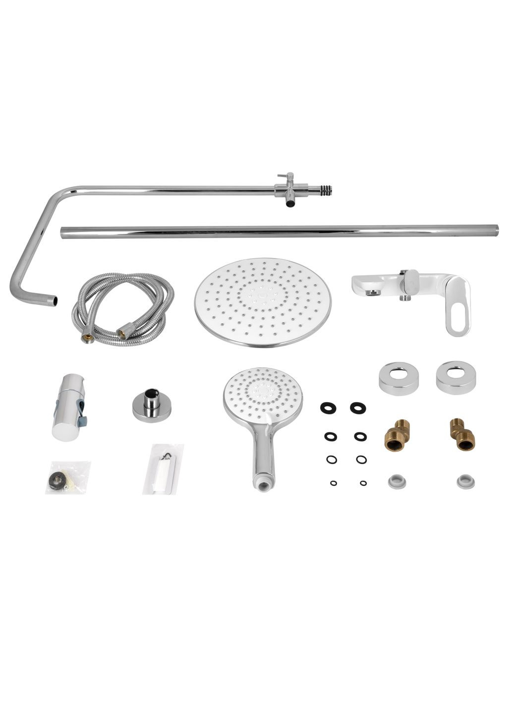 Душевая система универсальная Latwa на три потребителя (с изливом) (k35) LDLAT1030WHI45427 White LIDZ 1030 (324250429)