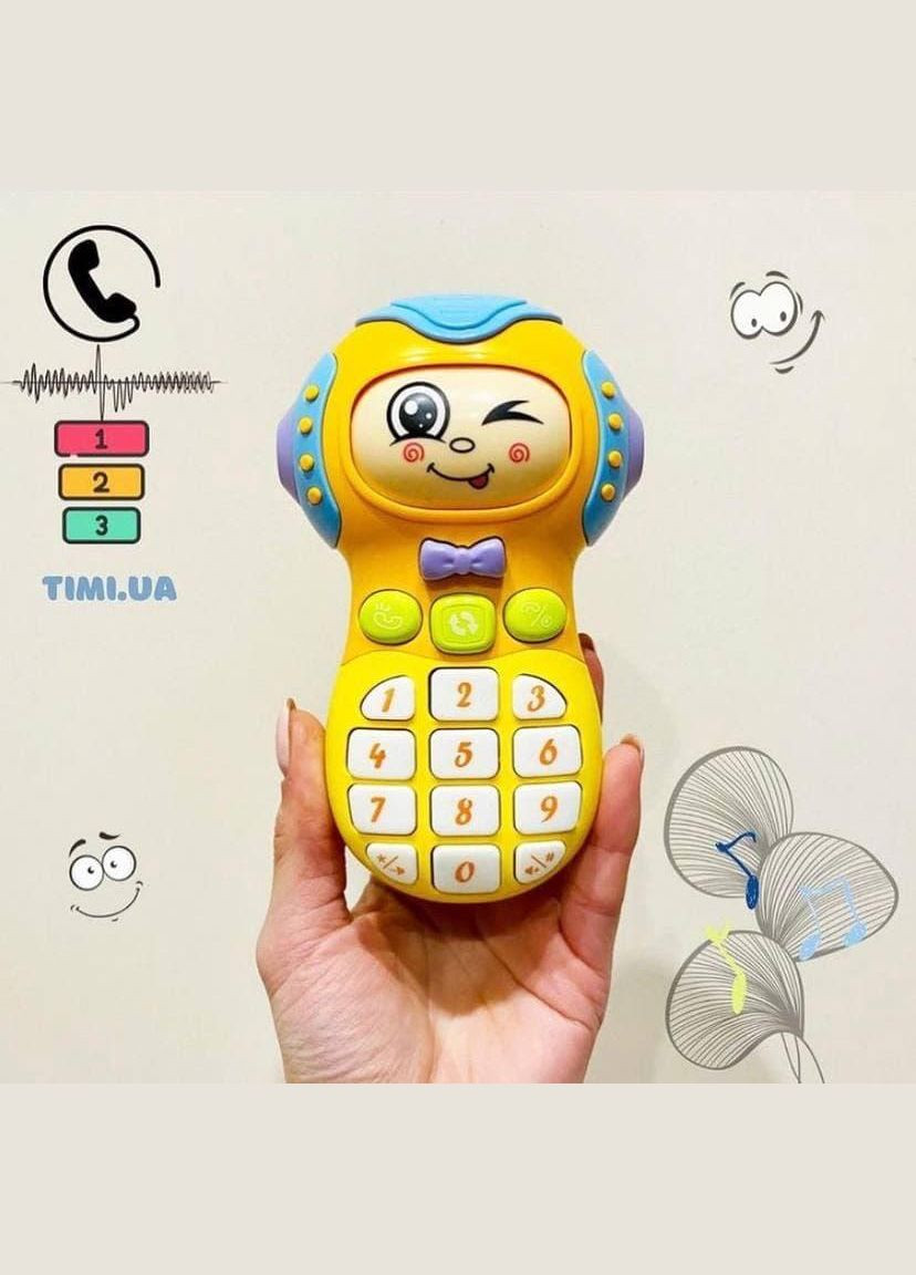 Детский обучающий музыкальный телефон 855-39А с эмоциями Fun Game (327217362)