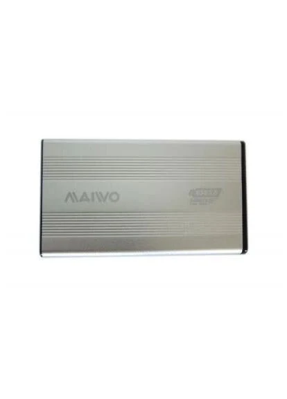Кишеня зовнішня, Silver, 2.5", USB 3.0, 1xSATA, алюмінієвий корпус (K2501A-U3S) K2501A-U3S SILVER Maiwo (395343276)