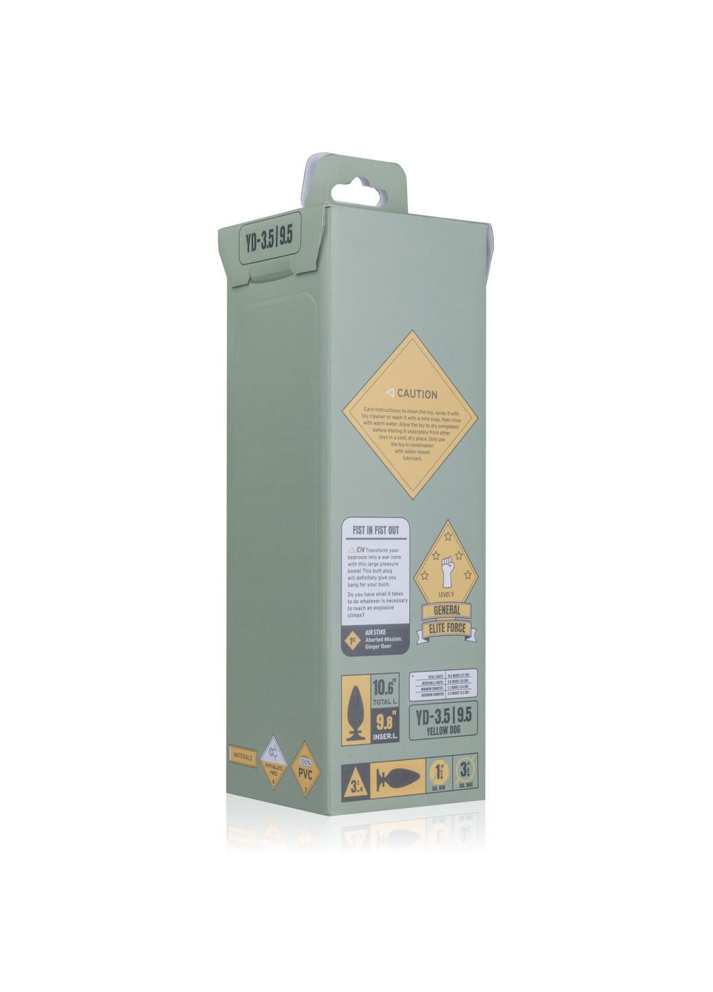 Анальная пробка Yellow Dog Butt Plug BUTTR (326601744)