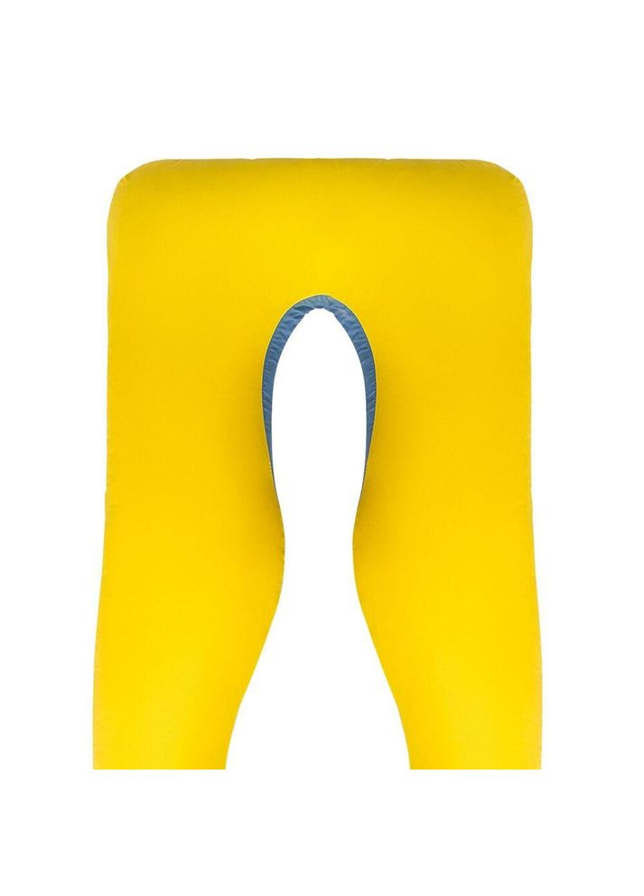 Наволочка для П-подушки для вагітних сну та відпочинку 140х75х20 см з блискавкою жовто-блакитна мікрофібра IDEIA (323645796)