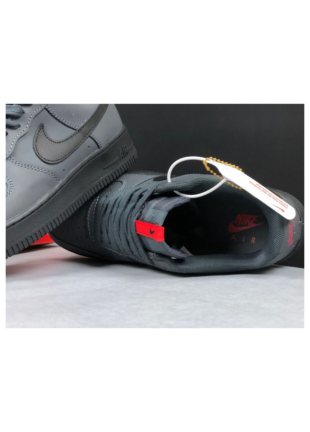 Темно-сірі Осінні кросівки чоловічі limited, вьетнам Nike Air Force 1