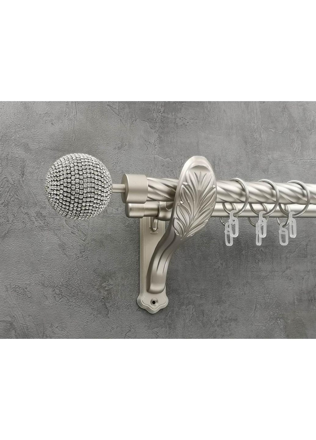 Карниз Емпреса витая штанга двойной ретро 25/19 мм 300 см Сатин Quadrum (352782713)