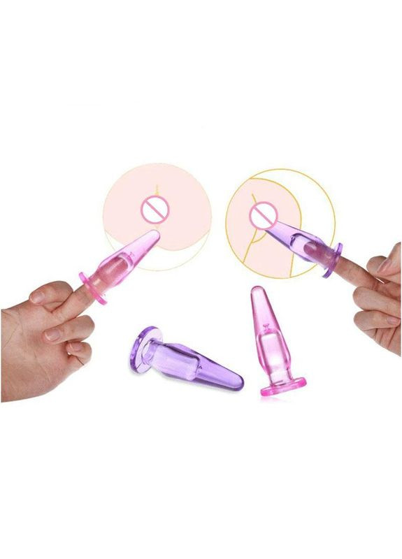 Анальная пробка силикон малинка полая под палец или вибропулю China (317747284)