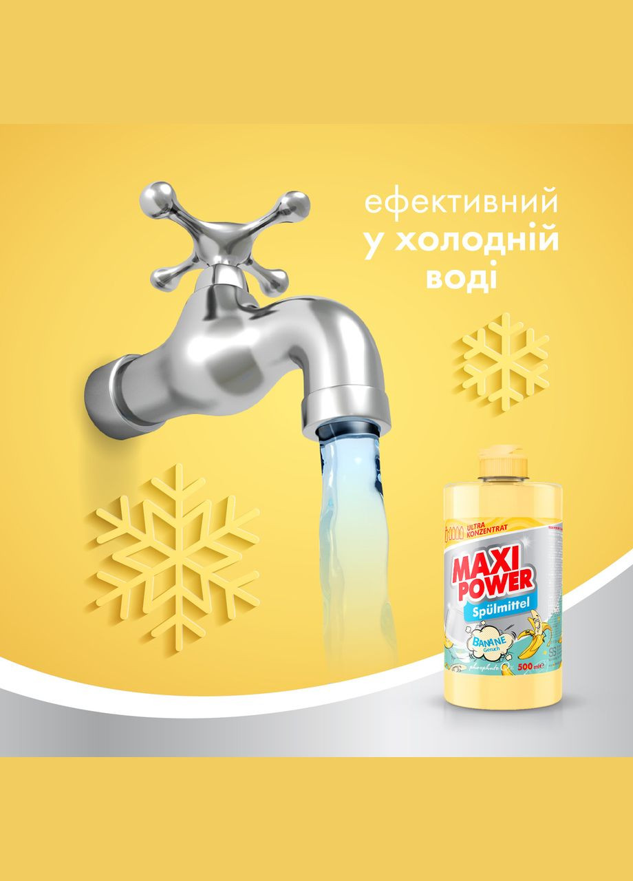 Средство для мытья посуды Банан 500мл Maxi Power (342113816)