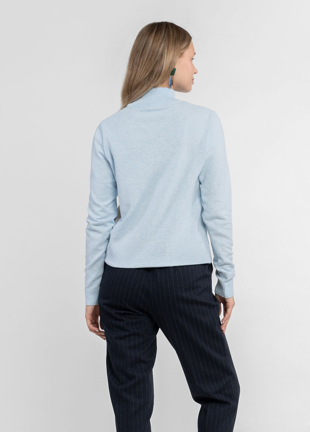 Блакитний зимовий светр жіночий блакитний Arber T-neck FW AM1