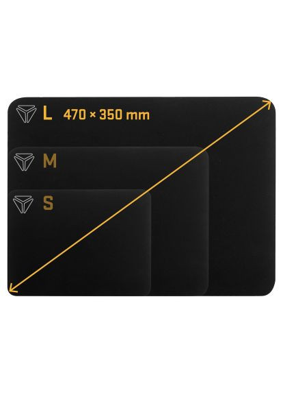 Коврик для мышки (45015888) YENKEE YPM 47 Speed Top L Black (369883148)