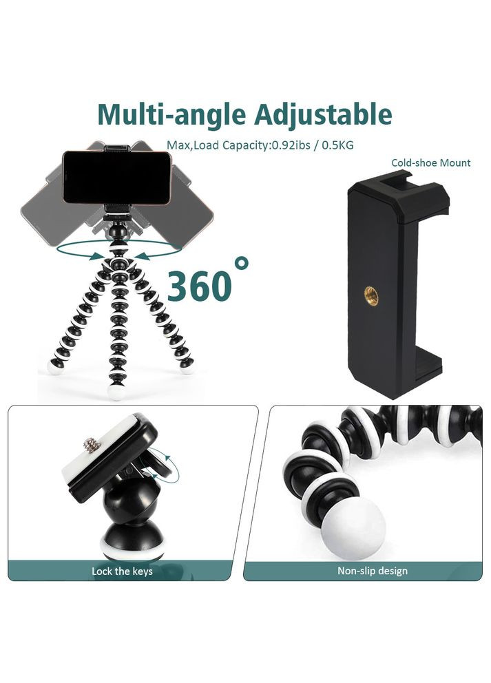 Набор штатив с креплением для телефона + креплением для экшен камер + микрофон + пульт комплект VM-D02 KIT 2GO Mcoplus (372799846)