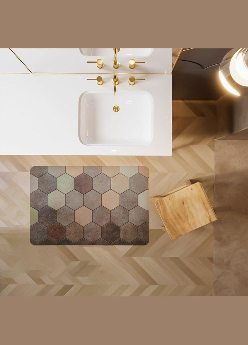 Вологопоглинаючий килимок шестикутники 38*58CM*3MM (D) SW-00001571 Sticker Wall (300372560)