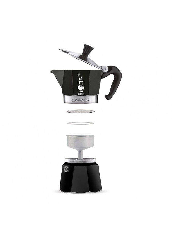 Гейзерная кофеварка Moka Express 130 мл. 3 чашки Красная (R-14240-VS) Bialetti (303348020)