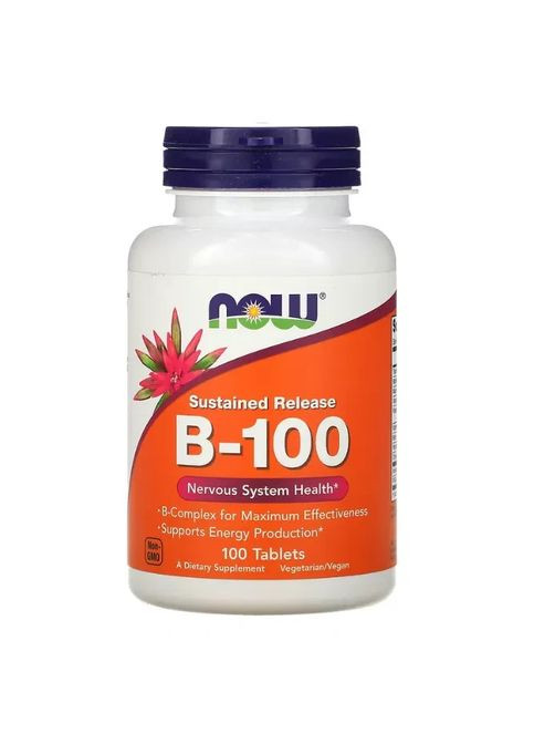 Витамин B-100 (Vitamin B-100) 100 таблеток Now Foods (361115385)