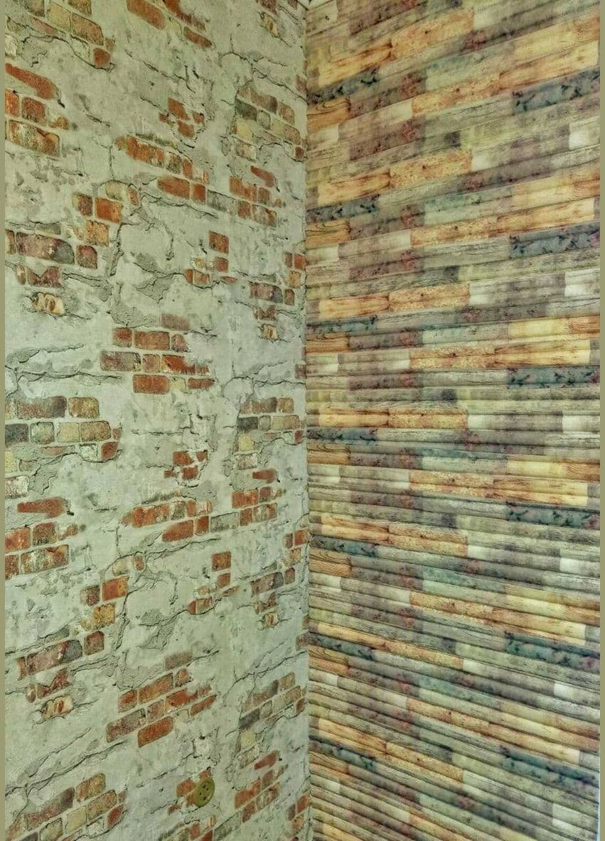 Самоклеюча декоративна 3D панель бамбук мікс 700x700x8.5мм (073) SW-00000090 No Brand (328578873)