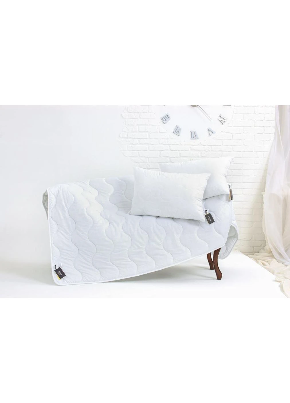 Одеяло Набор Eco-Soft Всесезонный 1696 Eco Light White Одеяло + под (2200002655439) Mirson (390931569)