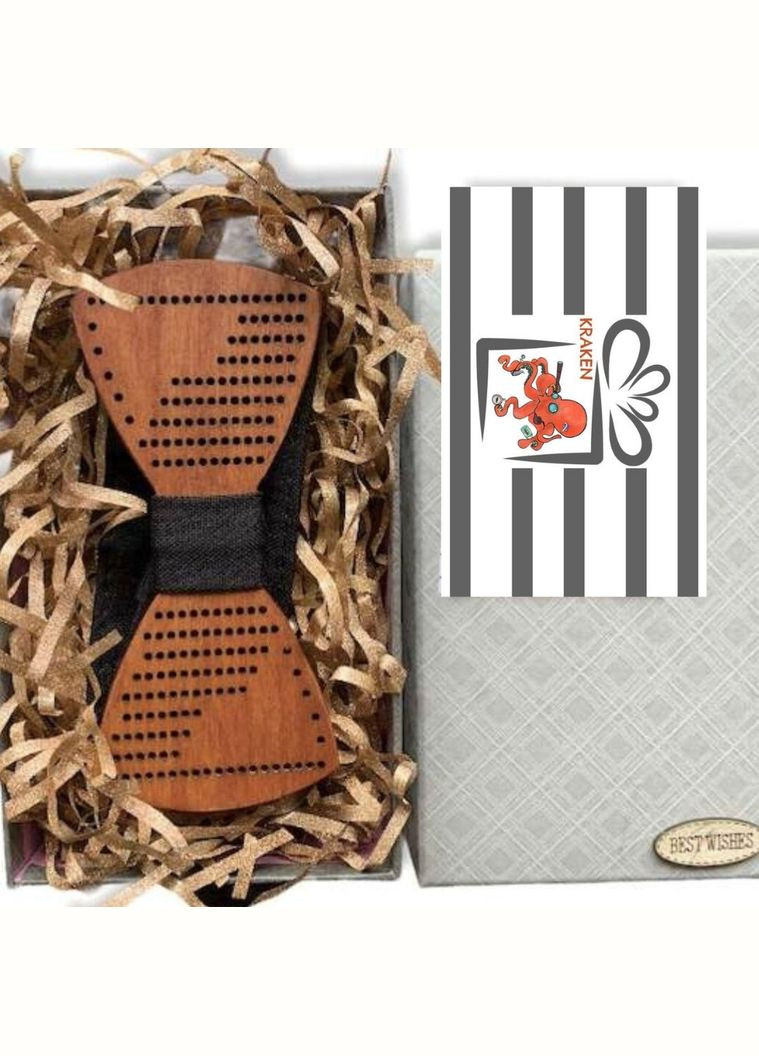 Деревянная Бабочка Галстук в подарочной упаковке 8378 GOFIN (295443765)