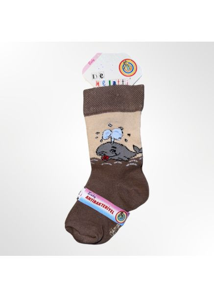 Коричневі шкарпетки для хлопчика demelatti 3d коричневі Melatti малюнки всесезон (361376876)