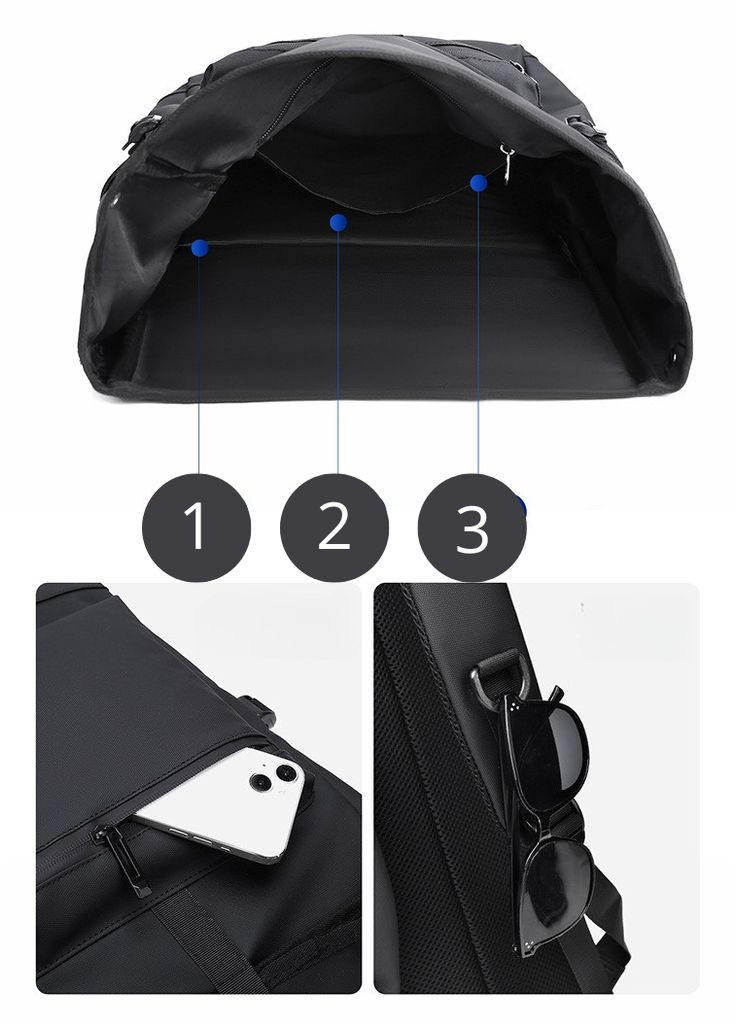 Рюкзак Роллтоп 033 Серый Savvy (373297100)