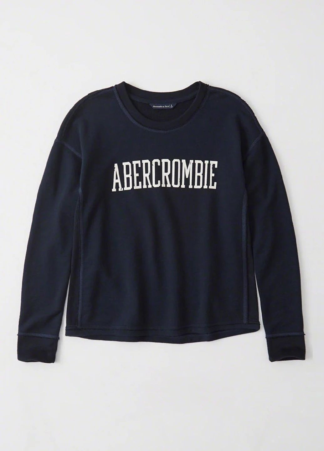 Світшот Abercrombie & Fitch - крой темно-синий - (263607410)