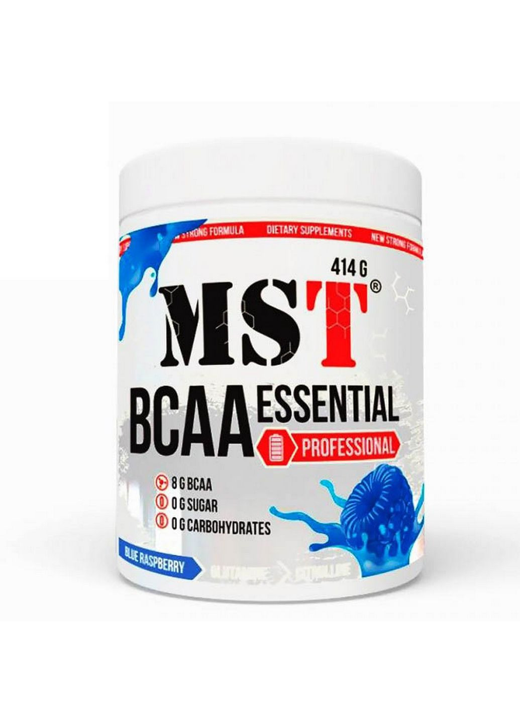 Аминокислота BCAA Essential Professional, 414 грамм Ежевика MST (293338813)