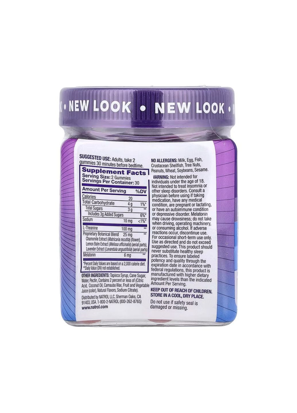 Жувальні цукерки Sleep+ Calm 60 шт для спокійного сну та розслаблення без ліків натуральні Natrol (368989268)