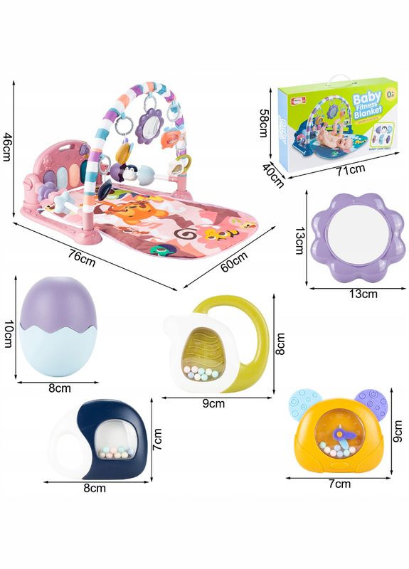 Развивающий коврик из пианино 60x76см MalPlay (Польша) Maltec (344573485)