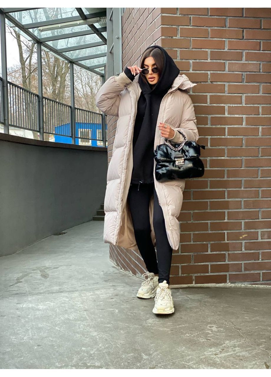 Бежевый зимний Пуховик Vakko