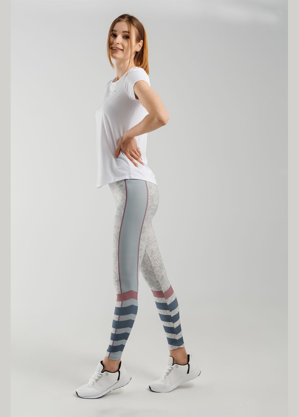 Лосини фітнес жіночі ST0006 Світло-сірий Speed life (316000711)