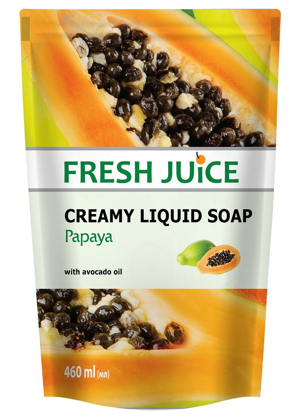 Крем-мыло дой-пак Papaya 460 мл Fresh Juice (283017528)
