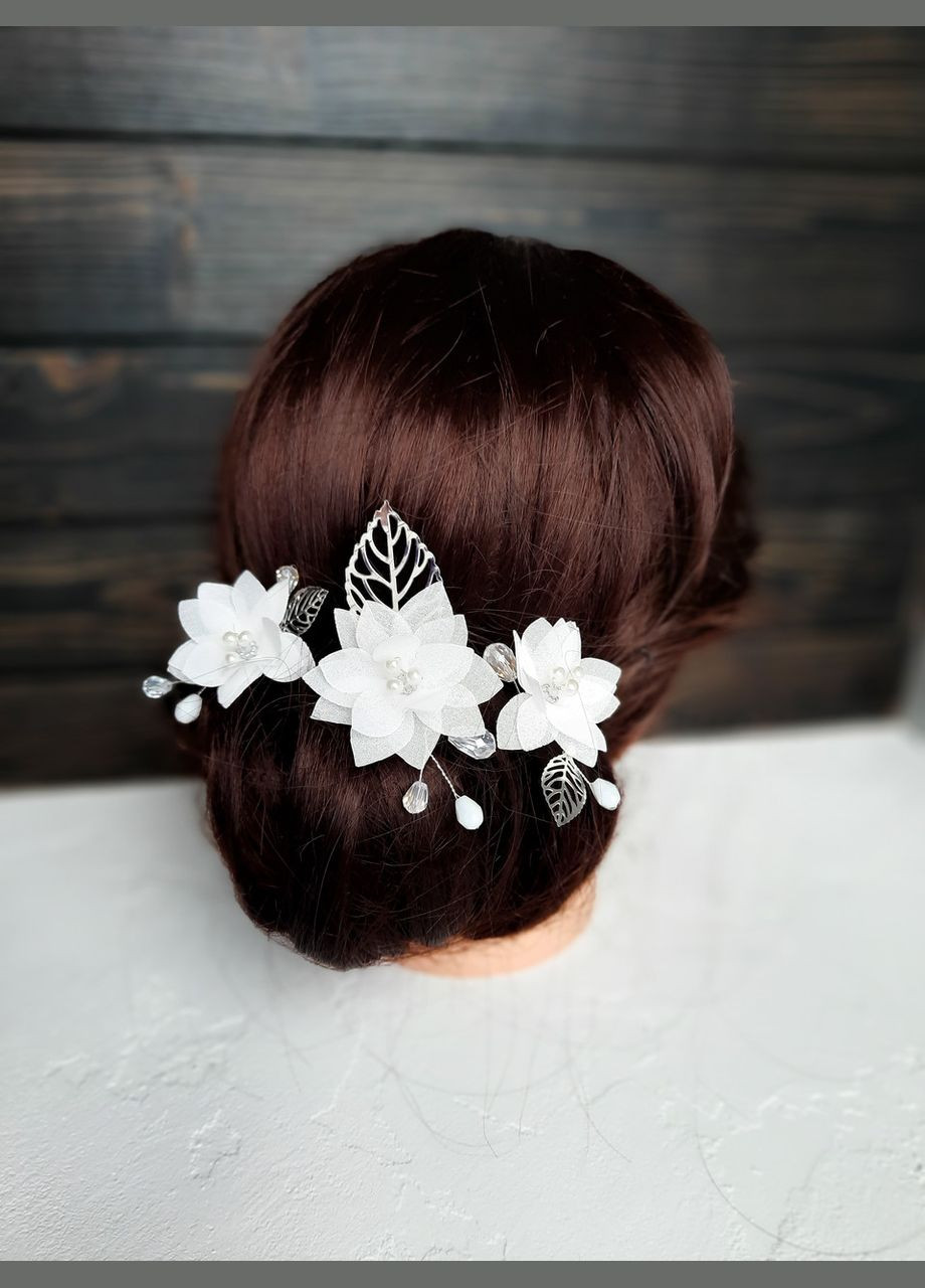 3 шт Весільні шпильки в зачіску з квітами No Brand (331177216)
