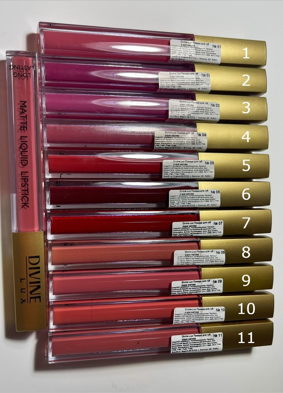 Помада для губ рідка матова Umbrella Divine Lux Matte Liquid Lipstick (293247451)