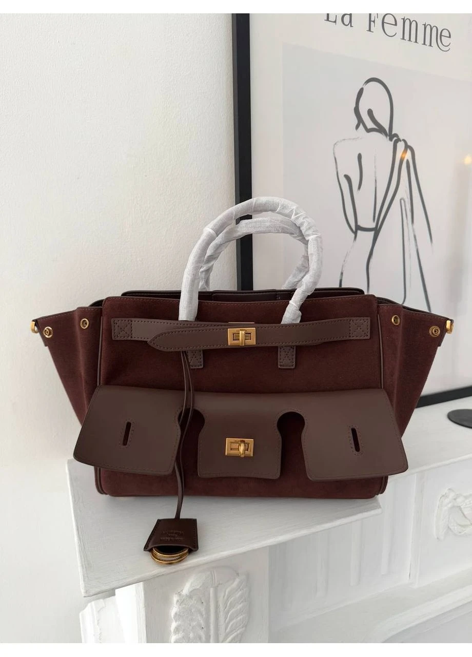Сумка женская из натуральной замши No Brand (383860444)