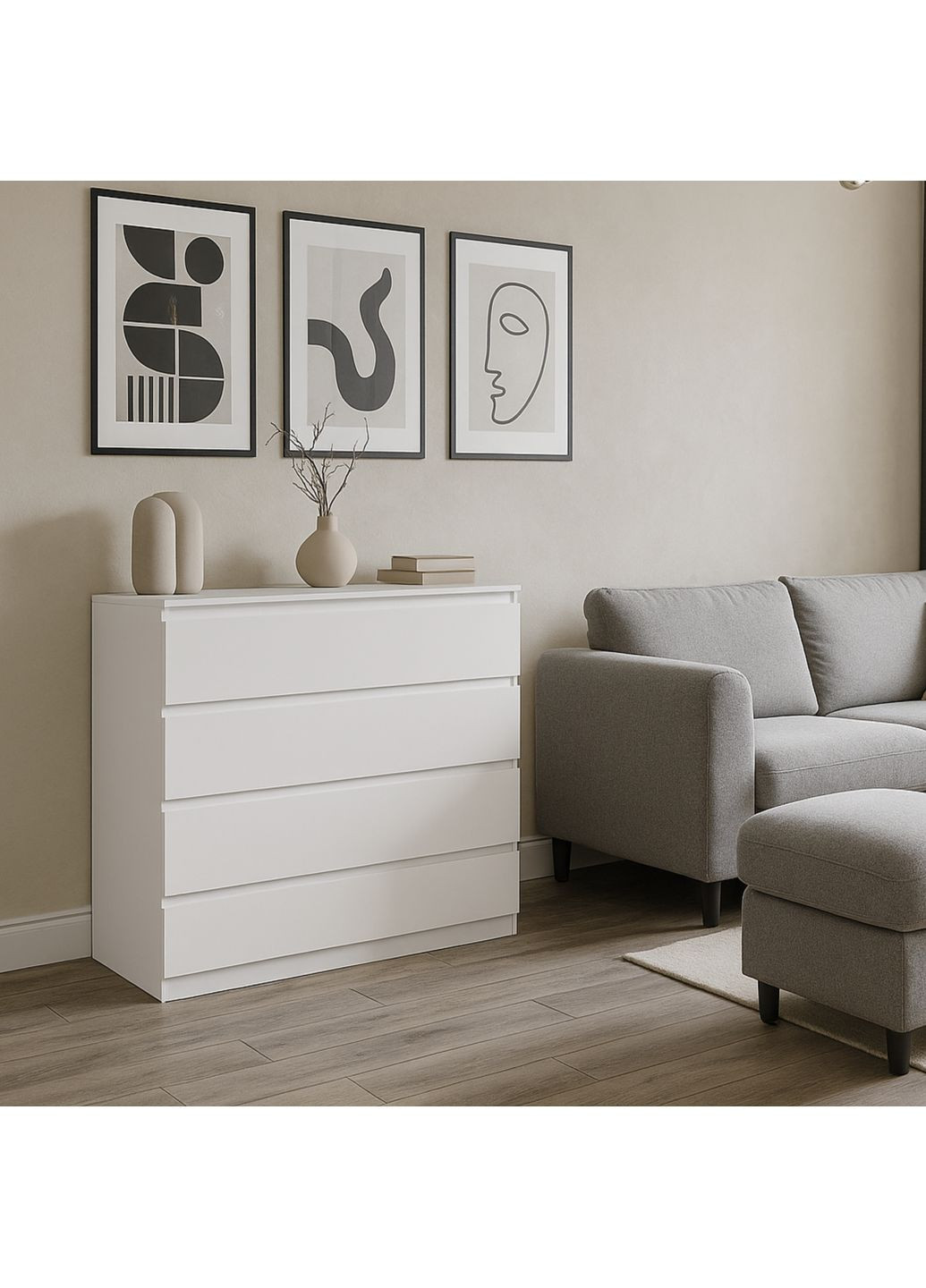 Комод на 4 шухляди 100х40х100см MEBEX (354792657)